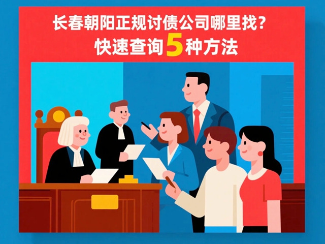 长春朝阳正规讨债公司哪里找？快速查询5种方法
